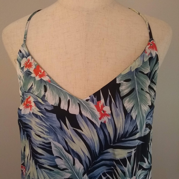 NWT Francesca's Hawaiian print slip dress, L - Picture 3 of 8